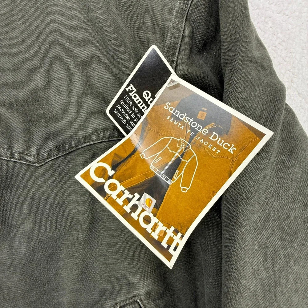 Carhartt Santa Fe Jacket Quilt Lined Mens 5XL J14 MOS Moss Green NWT NOS